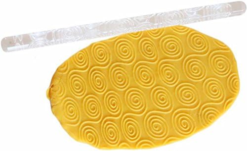 Embossing Acrylic Cake Decorating Tool SOEMSUN Rolling Pin Fondant Sugar Craft Baking (S)