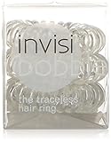 Invisibobble Traceless Hair Ring and Bracelet, Crystal Clear Suitable for All Hair Types