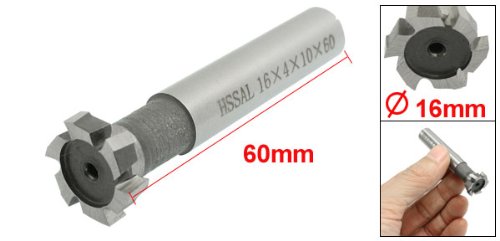 sourcingmap® 5/8″ x 5/32″ HSS 8 Flöten T-Nutenfräser Fräser Schaftfräser Langlochfräser - 2