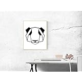 Panda Vinylschnitt-Bild A3