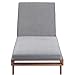 Produktbild BUTLERS Somerset Auflage für Liege, 200x64x8 cm - Graues Polster Kissen Sonnenliege, wasserabweisend - Liegenauflage