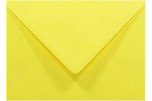 Netuno 100 sobres de color amarillo B6 125 x 175 mm 80 g Rainbow solapa en punta engomada sin ventana para invitaciones bodas tarjetas de felicitación notas de agradecimiento Navidad cartas fotos