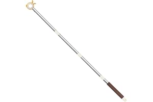 KALEXION Fenstergriff Verlängerung für Dachfenster mit Stockhaken - Fensteröffner Stange Dachfenster Öffner Stange für Dachfenster Rollo, 110cm Stange mit Haken zum ziehen, Dachfenster Stange zum öffnen (Gelb)