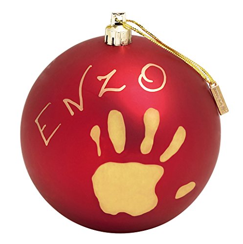 Baby Art Christmas Ball - Matt Finish (Red)