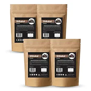 Herb Essential Pure Shikakai - Natural Hair Wash Powder, 50 g (Pack of 4)
