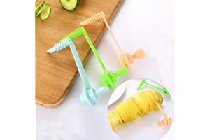 OULENSY 1pc Blu Verdure Della Taglierina Della Patata Cutter Carota Spirale Affettatrice Taglio Modalità Di Cucina D'