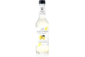 Luscombe - Sicilian Lemonade (12x27cl) - Dartmoor Spring Water, Sicilian Lemon Juice & Madagascan Vanilla, All Natural Organic Ingredients, Vegan & Gluten Free
