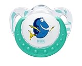 NUK 10175135 Disney Finding Dory Trendline Silikon-Schnuller, 0-6 Monate, kiefergerecht, BPA frei, 2 Stück, orange / minze - 3