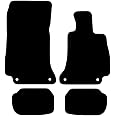 Carsio Carpet Car Mats For Mercedes Benz E Class Coupe 2017+ Tailored Fit Floor Mat Set Complete Accessory Black Custom Fitted - All Weather, Anti-Slip Backing & Grey Trim