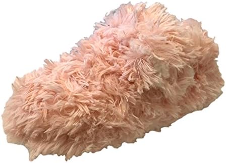 Character Novelty Womens Ladies Girls Childrens Kids Fun Animal Soft Comfortable Padded Warm Plush Funny Big Slippers With Grip Sole Penguin Fluffy Indoor Shoes Size 8-5 (UK 8/9, Fluffy Pink)