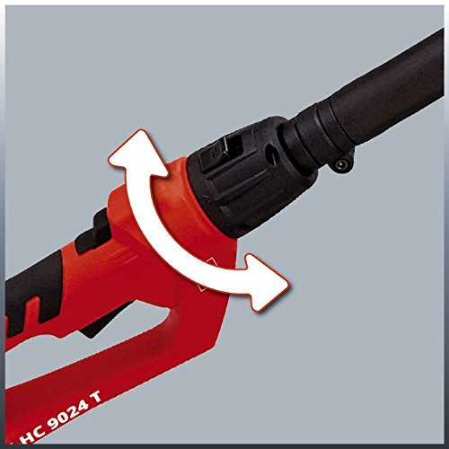 Einhell Elektro Stab-Heckenschere/-Säge GC-HC 9024 T (900 W, 20 cm Schwertlänge Kettensäge, 48 cm Schwertlänge Heckenschere, Zusatzhandgriff, verstellbarer Tragegurt) - 4