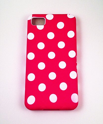 Blackberry Z10 Case Red Polka Dot rubber silicon Cover