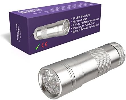 Pet Detective Best UV Flashlight LED Ultraviolet Black Light Reveals Hidden Dog and Cat Urine Stains the light is Solid, Powerful Yet Small