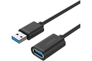Unitek Y-C458GBK, Wtyczka na Gniazdo USB A, Czarny