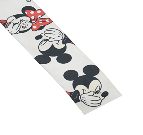 Offray Minnie Mouse Craft Ribbon, 1 1/2-Inch by 9-Feet, Minnie & Mickey by Offray