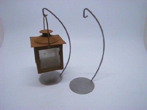 Preisvergleich Produktbild Laternenständer silber 25cm