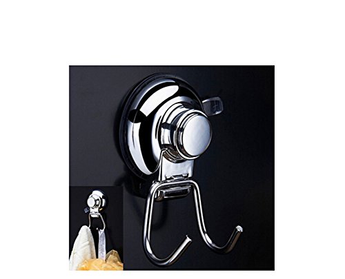 ODN Abnehmbare Vakuum Saugnapf Swivel Doppelwandhaken Schiene Edelstahl Bad Küche Halter Halter für Handtuch Robe