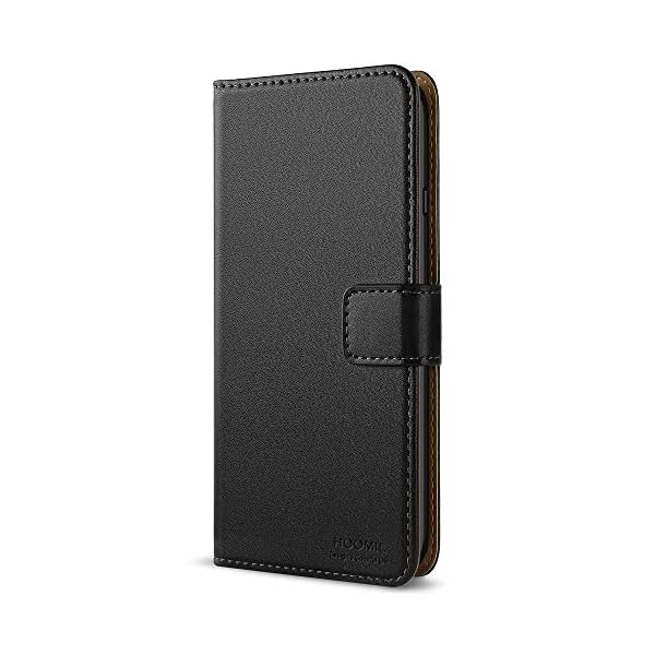 HOOMIL iPhone 7 Hülle, iPhone 8 Hülle, Handyhülle iPhone 7 Tasche Leder Flip Case Brieftasche Etui Schutzhülle für Apple iPhone 7 / iPhone 8 Cover (4,7 Zoll) - Schwarz
