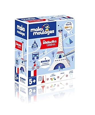 Mako Créations Coffret moulage en plâtre - Ma tour Eiffel - Mako moulages - 1 moule