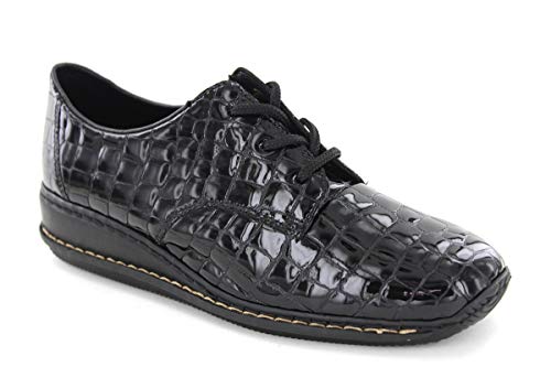 Preisvergleich Produktbild Derby Rieker 44310 – 00 Leder schwarz lackiert 42 EUR