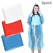 Produktbild JIALI Regenponcho aus Kunststoff, Notfall, wasserdicht, 5 Stück blau blau