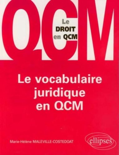 Book's Cover ofLe vocabulaire juridique en QCM