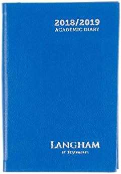 Langham by Ryman Diary Week to View Pocket Mid-Year 2018-2019 - Color: Blue