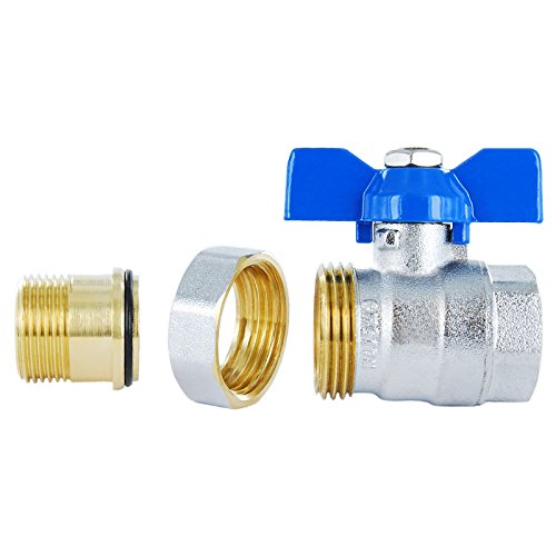 Genebre Messing Kugelhahn Verschraubung mit Flügelgriff – AG/IG – voller Durchgang – PN 25 – 3/4″ - 4