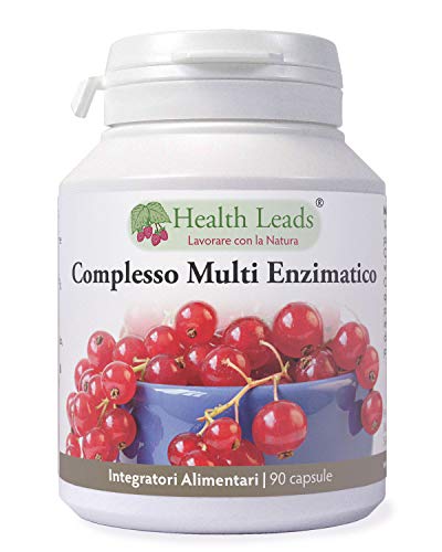 Complesso Multi Enzimatico digestivo x 90 capsule Senza stearato di magnesio, SCORTA fino a TRE MESI, non OGM, POTENZA ALTA POTENZA IMPIANTI DERIVATI, Elaborato & prodotto in Galles