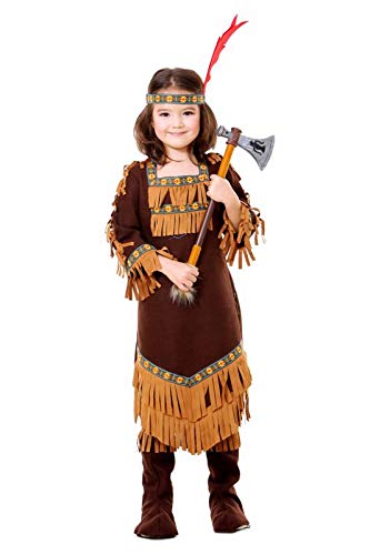 Distribuzione Giocattoli- Costume Indiana, Multicolore, 373706