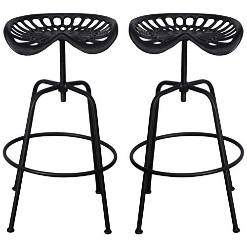 Marko Furniture Vintage Tractor Seat Bar Stool Rustic Cast Iron Metal