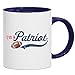 Produktbild Patriot Tasse | American Football | Superbowl | New England | Kaffeetasse mit Farbe | Keramik-Becher © Shirt Happenz, Farbe:Dunkelblau (Intone);Größe:onesize