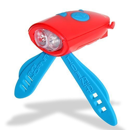 Mini Hornit Balance Bike & Scooter Light & Horn. Red/Blue.