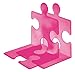 Produktbild HAN CD-Ständer & Buchstütze PUZZLE SIGNAL 9212-76 in Signal-Pink / Standfester, kombinierbarer Stehsammler in modernem Puzzle-Look / Für CDs, Bücher & DVDs