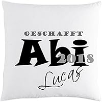 Abi 2018 Kissen mit Namen Namenkissen personalisiertes Geschenk mit Wunschnamen Abitur Geschenk Junge Mädchen