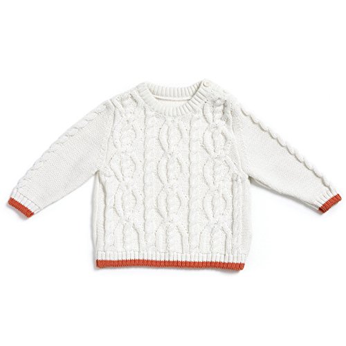 KATIES PLAYPEN / BABY BEST BUYS Natures Purest My 1st Friend 100% Organic GOTS Cotton Cable Knit Jumper