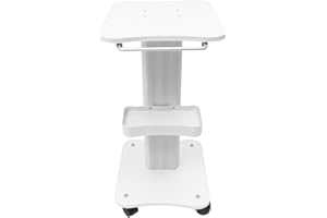 TESUGN Kosmetikwagen Beauty Salon Trolley, Tragbar Medizinischer Wagen mit Ablagefach, ABS Arbeitswagen Schönheit Wagen für Friseur Beauty Salon SPA, Weiß