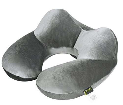 TeyxoCo Scientific Inflatable Neck Pillow Perfect for Travel Gray