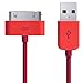Produktbild Xtra-Funky Exklusiv 2 Metre langes hochqualitatives Ersatz-USB-Ladegerät und Daten-Synchronisierungs-Übertragung Kabel für iPhone 3G 3GS 4 4S / iPod Touch 1st 2nd 3rd 4th / Nano & Classic 1st 2nd 3rd 4th 5th 6th/ iPad 1 & 2 (Sync nur mit iPad) - Rot