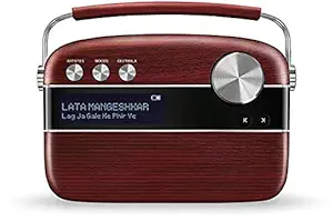 Saregama Carvaan Tamil - Portable Music Player with 5000 Preloaded Songs, FM/ BT/AUX (Cherrywood Red)