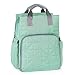 Produktbild Rucksack- Multifunktionale Wasserdichte große Windeltasche Rucksack Tasche, mit isolierten Flaschentaschen, stilvoll und langlebig, geeignet für Reisen (Farbe : Grün)
