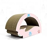 Größe: 40 * 24,7 * 21 cm LCLZ Hohe Qualität Große Rosa Katzenkratzbrett Mühle Kralle Streu Ist Einfach Und Kreativ Wellpappe Catlike Katzenkratz Post Katze Spielzeug Vertikale