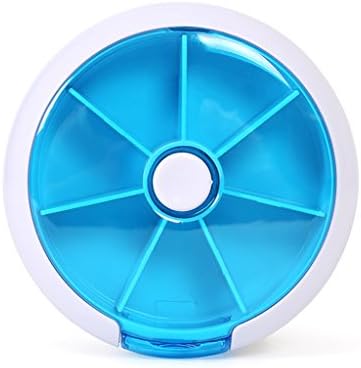 Storage Box ERRU- Multifunction Drug Small Pill Box Blue Dispensing Kit On A Business Trip Travel Portable Storage Mini Medicine Box Environmental Protection Materials Finishing box