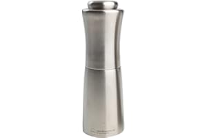 T&G CrushGrind Apollo Stainless Steel Pepper Mill, 17.5 cm