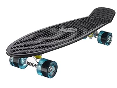 Ridge Retro 27 Skateboard complet Noir/Bleu Transparent 27'' x 7,5'' - 69 cm