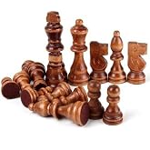 Ahşap Satran&ccedil; Taşları No:35 B&uuml;y&uuml;k 9cm