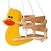 Produktbild WICKEY Babyschaukel Ente Babysitz Holzschaukel Kleinkindschaukel, 42x30x35cm (LxBxH), Holz