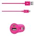 Produktbild Original Lanboo® 2in1 KFZ Auto Lade Set mit microUSB Ladekabel Datenkabel + KFZ Adapter Ladegerät für Samsung Ativ S - I8750 - Pink