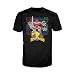Produktbild Power Rangers Four Heads Megazord Official Men's T-shirt (Black) (Large)