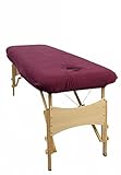 TowelsRus Aztex Luxury Massage Couch Cover With Face Hole, Aubergine